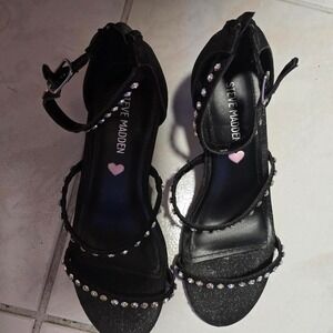 Steve Madden girls heels size 5 Black